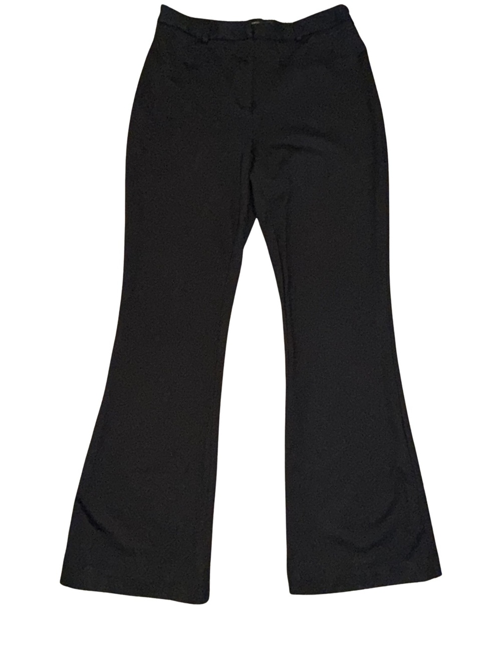 Zac & Rachel Women's Slim Leg Dress Pants Flared Bottom Black Medium